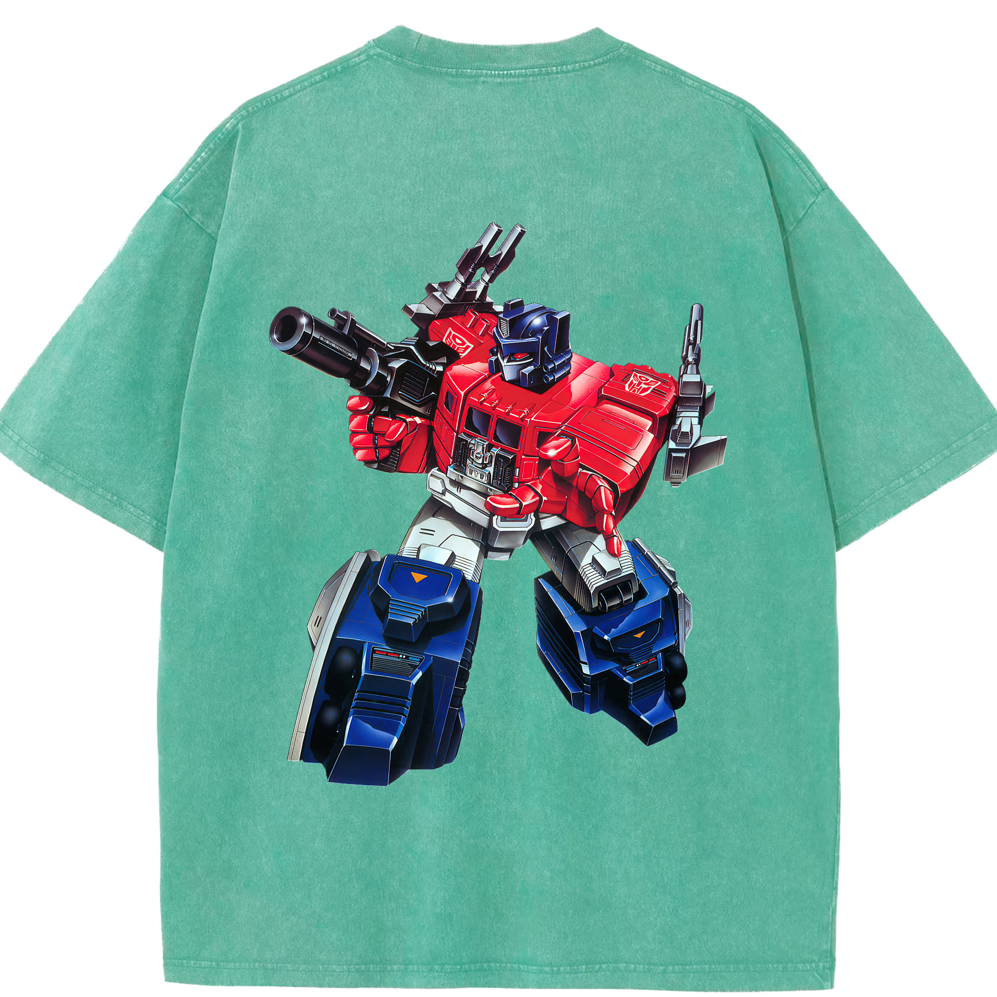 （画像用） Transformers トランスフォーマー 綿100% ヴィンテージ風 半袖Tシャツ（背面プリント）